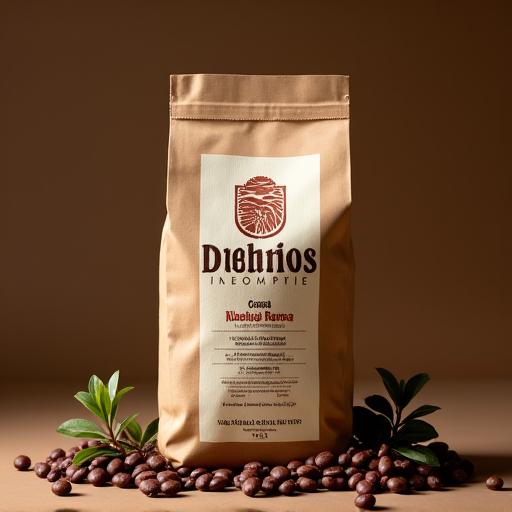 Bolsa de café de Colombia de El Grano Dorado.